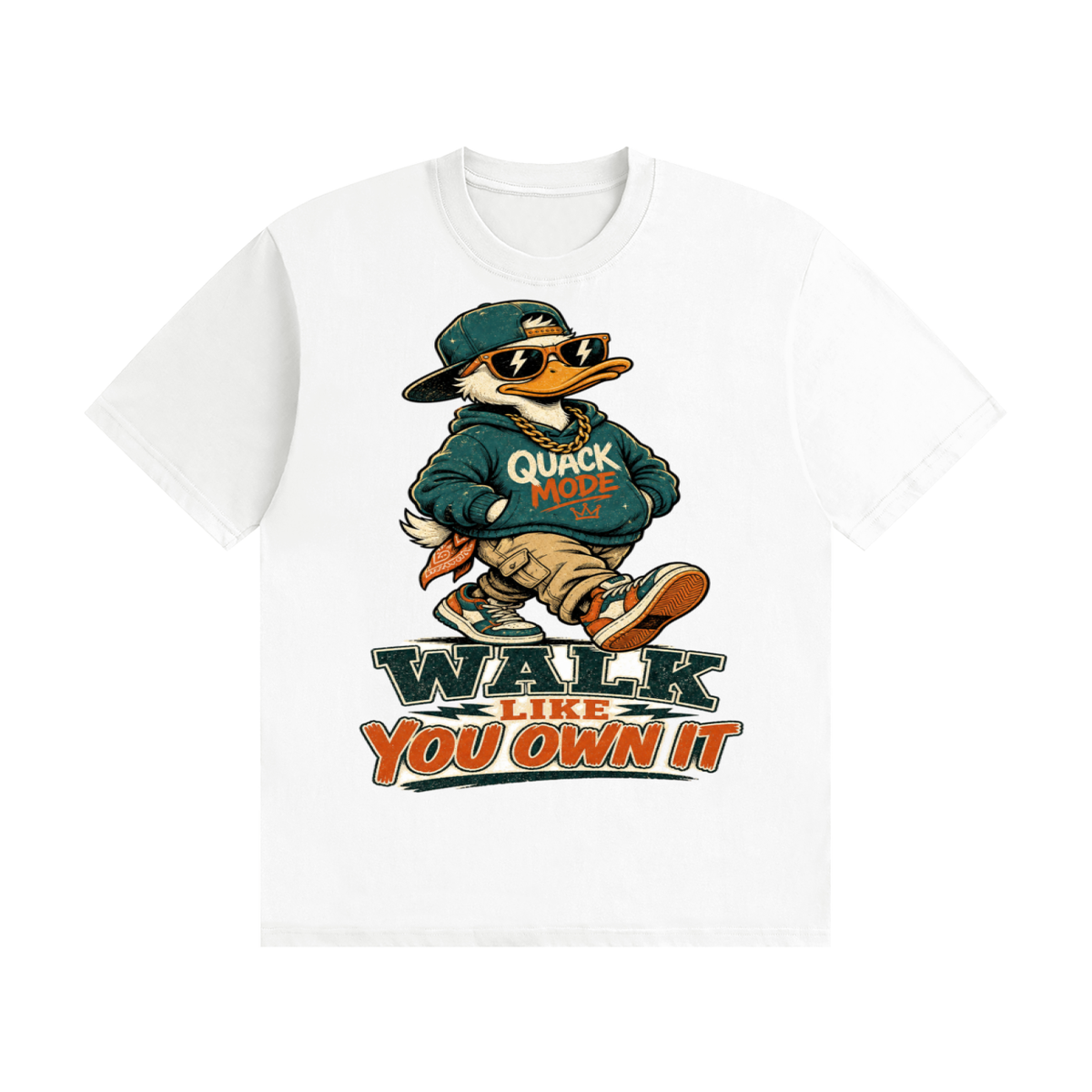 Walk like you own it-Seamless Cotton T-Shirt