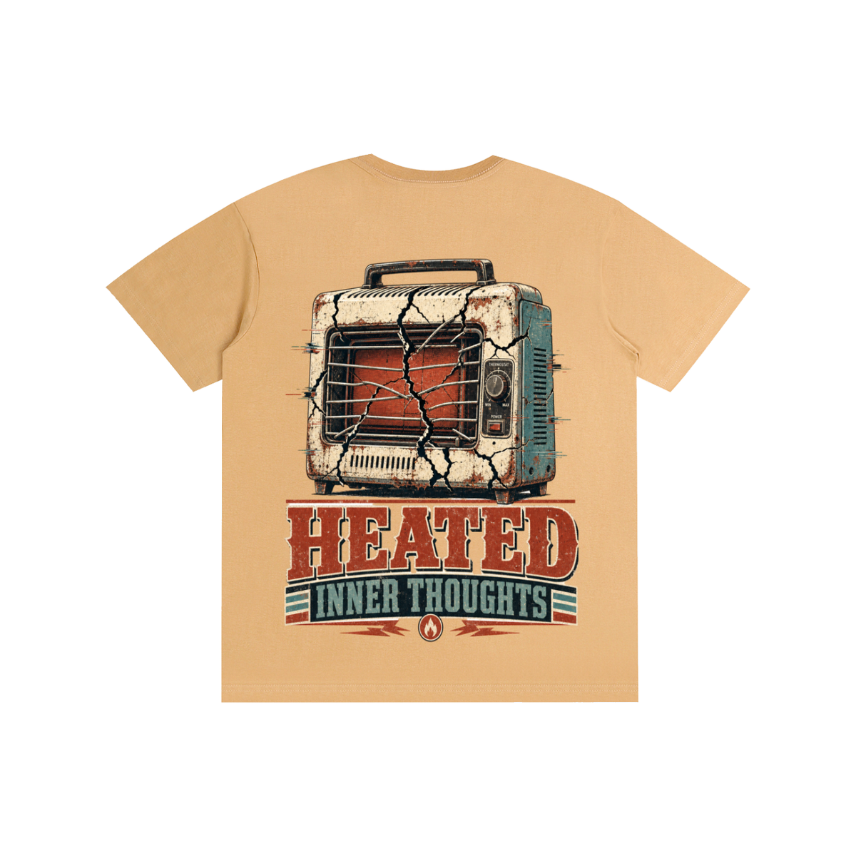 Heated inner thoughts-Pure Cotton T-Shirt