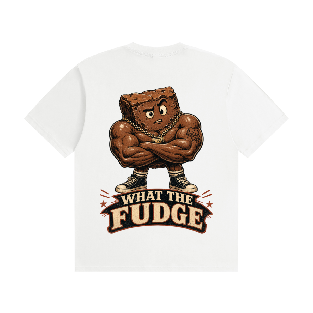 What the fudge-Seamless Cotton T-Shirt