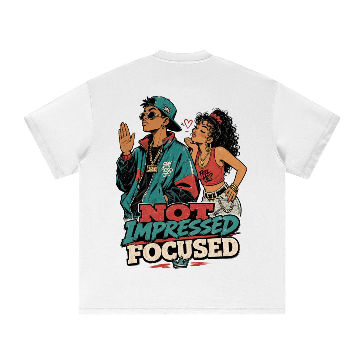 Not impressed focused-Heavyweight Earth Tone T-Shirt