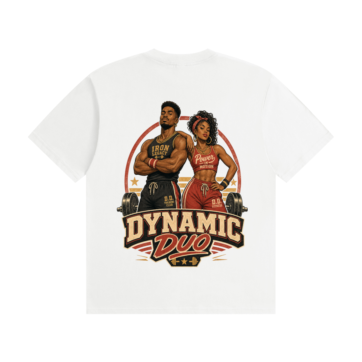 Dynamic duo- Seamless Cotton T-Shirt