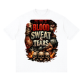 Blood sweat & tears-Streetwear Loose Drop Shoulder T-Shirt