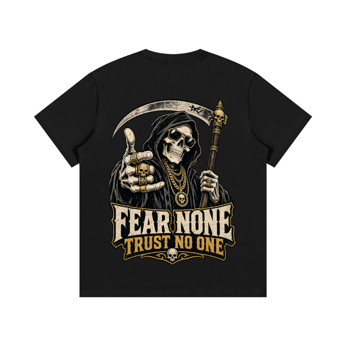 Fear none-Essential Cotton T-Shirt